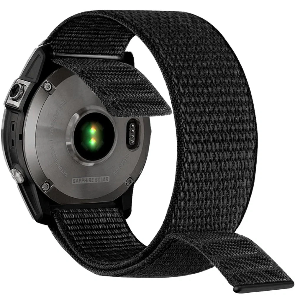 Black Abanen Hook & Loop watch Band
